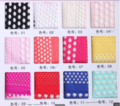 GZ-JS蕾絲面料  提花網布條紋泳衣比基尼面料   針織破洞鏤空網眼布布料 細節-2